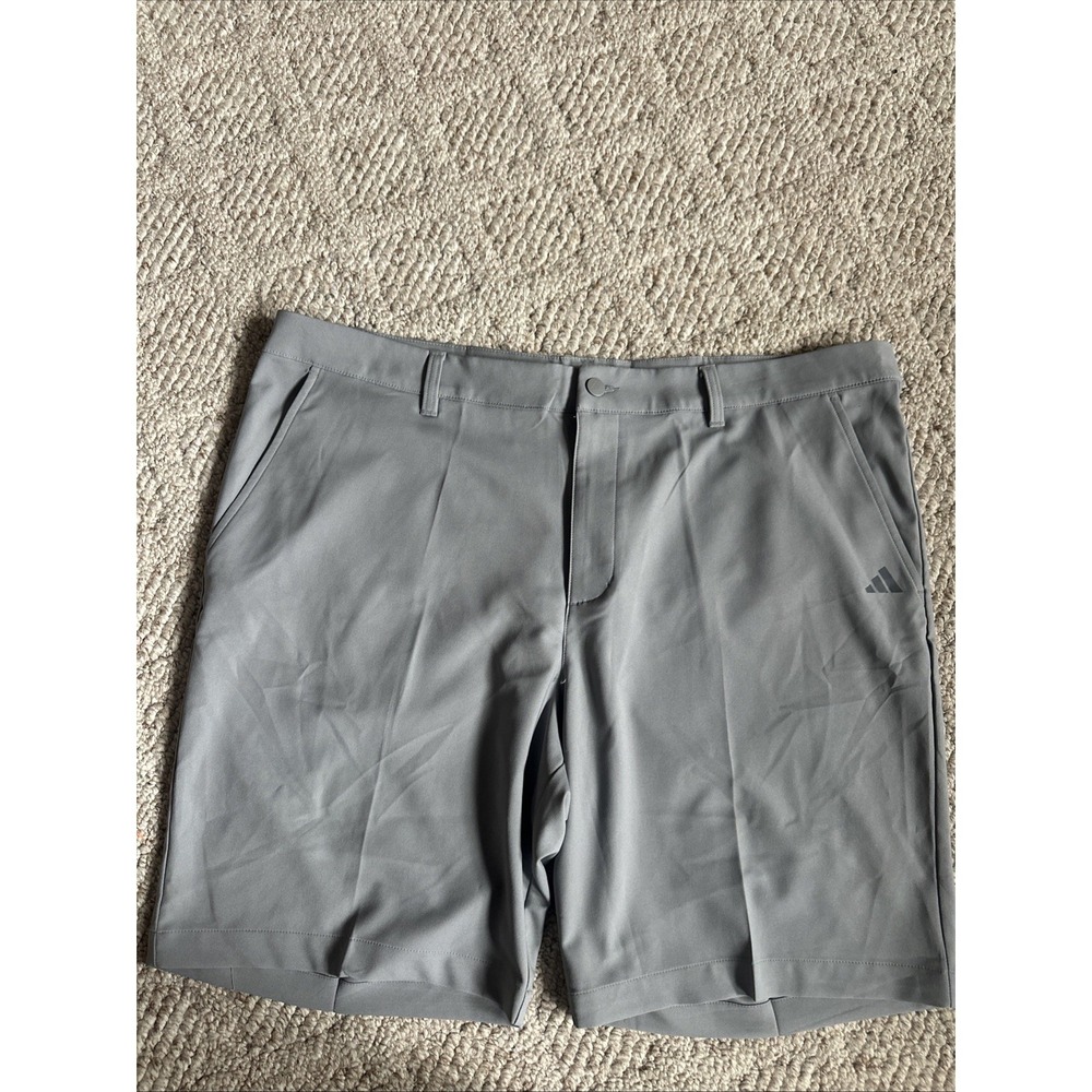 Mens adidas Golf Shorts Performance‎ Gray Athletic Sz 40 EUC